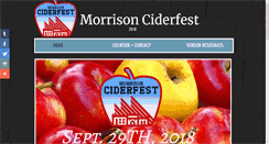 Desktop Screenshot of morrisonciderfest.org