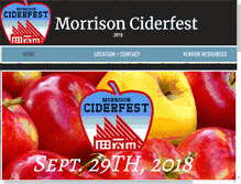 Tablet Screenshot of morrisonciderfest.org